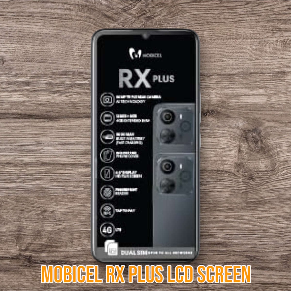 Mobicel RX Plus LCD Screen - LCD Screen Touch Digitizer Assembly - LCD Screen Only (Local Stock)