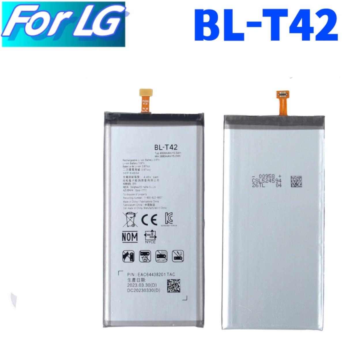 LG G8X ThinQ Battery - BL-T42 Battery LG G8X Replacement Battery