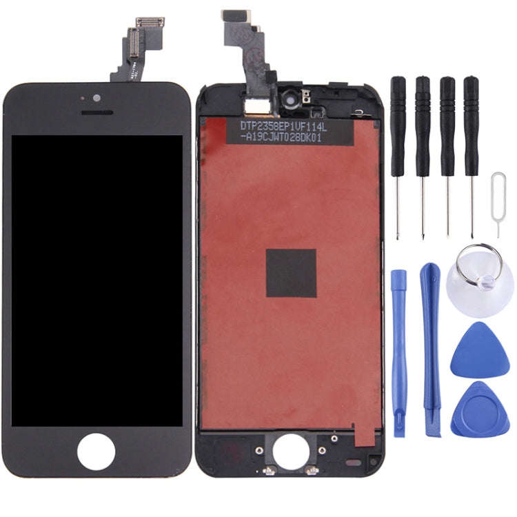 LCD Screen for iPhone 5C - LCD Screen Touch Digitizer Assembly with Tools (Black)(Local Stock)