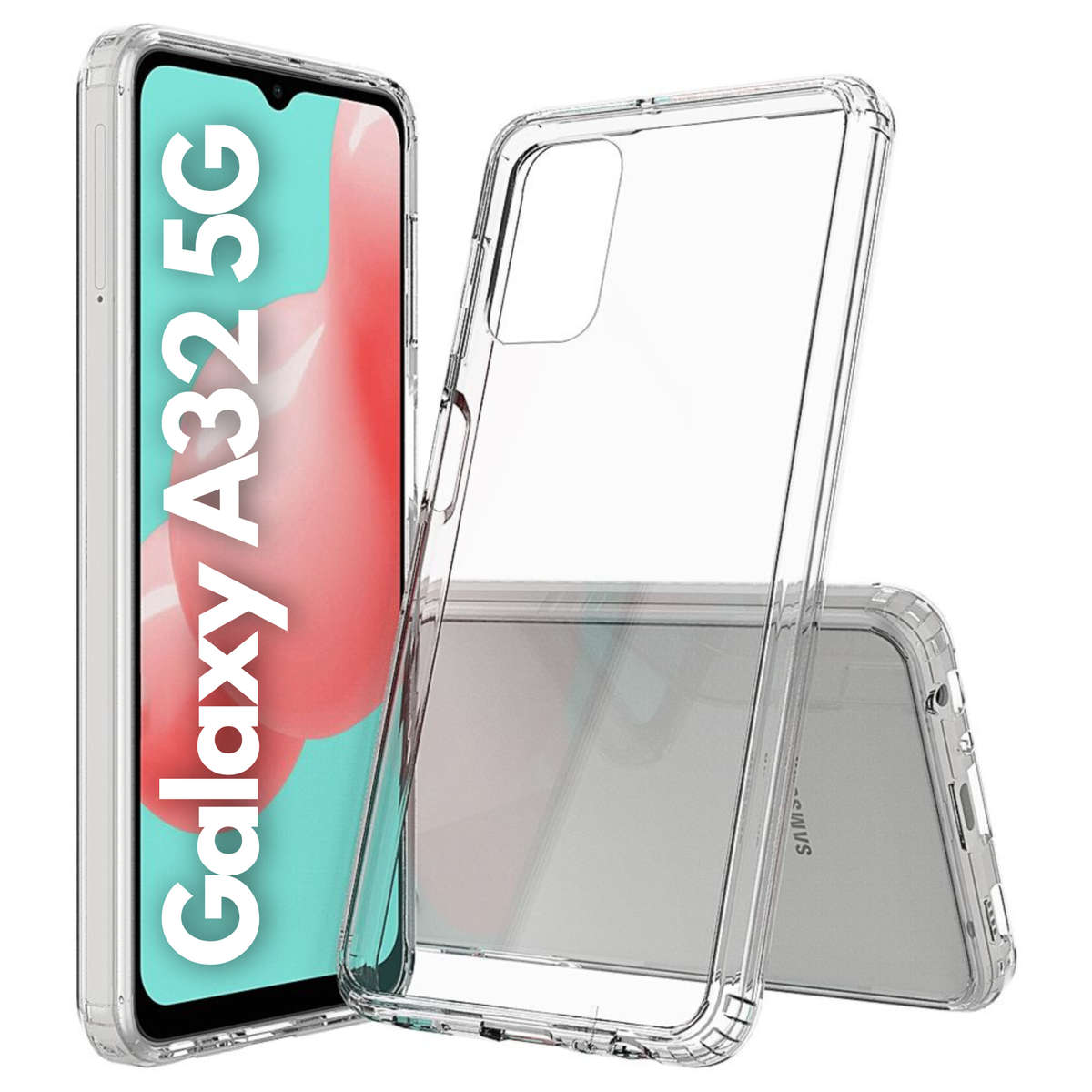 Galaxy A32 5G Clear Cover Pouch Shockproof (Local Stock) (Brand New)