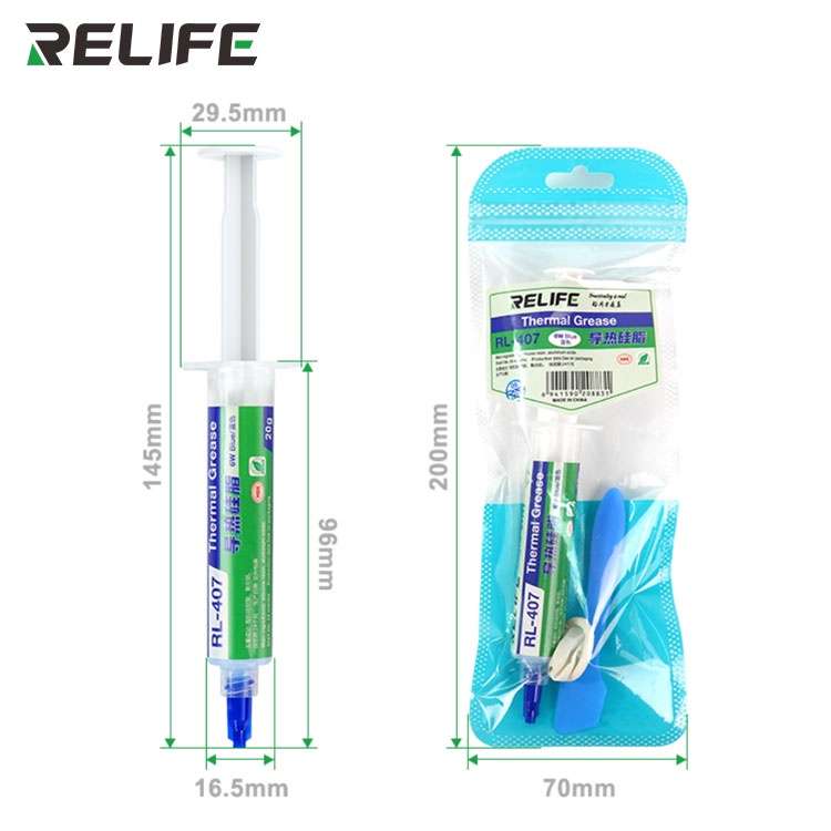 Thermal Paste RL-407 - Silicone Thermal Paste - 20g (Blue Colour)(High Quality)(Local Stock)