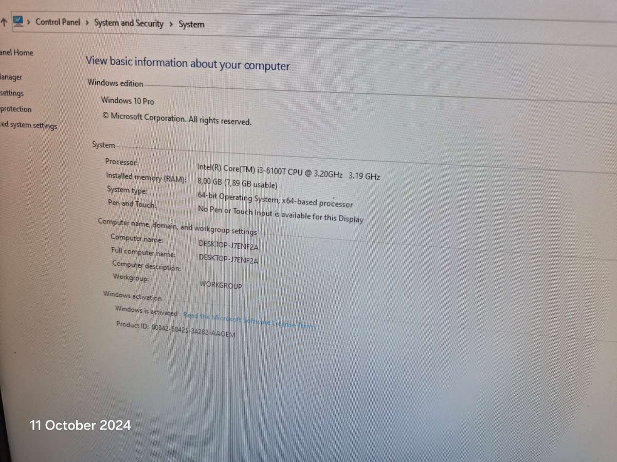 Lenovo ThinkCentre M900 Tiny Core I3 6th gen