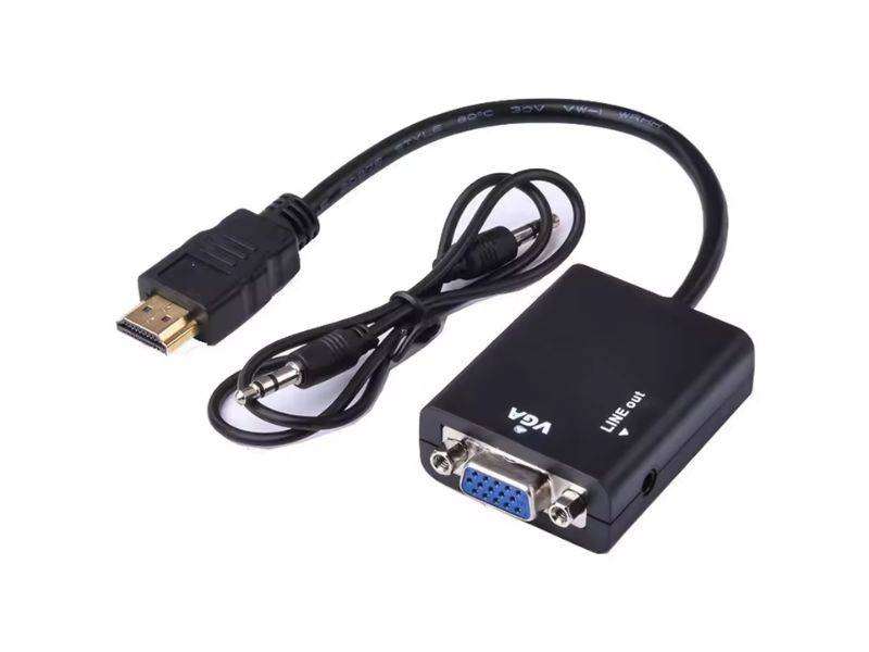 HDMI To Vga Adapter With Audio In Box