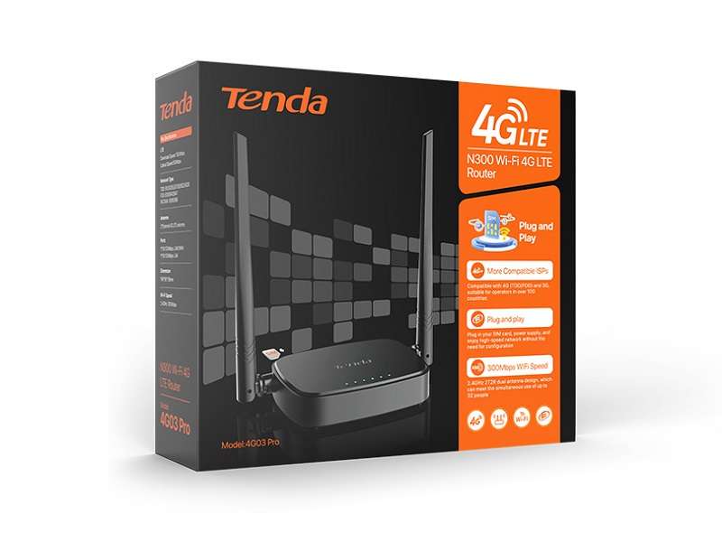 TENDA N300 WI-FI 4G Lte Router