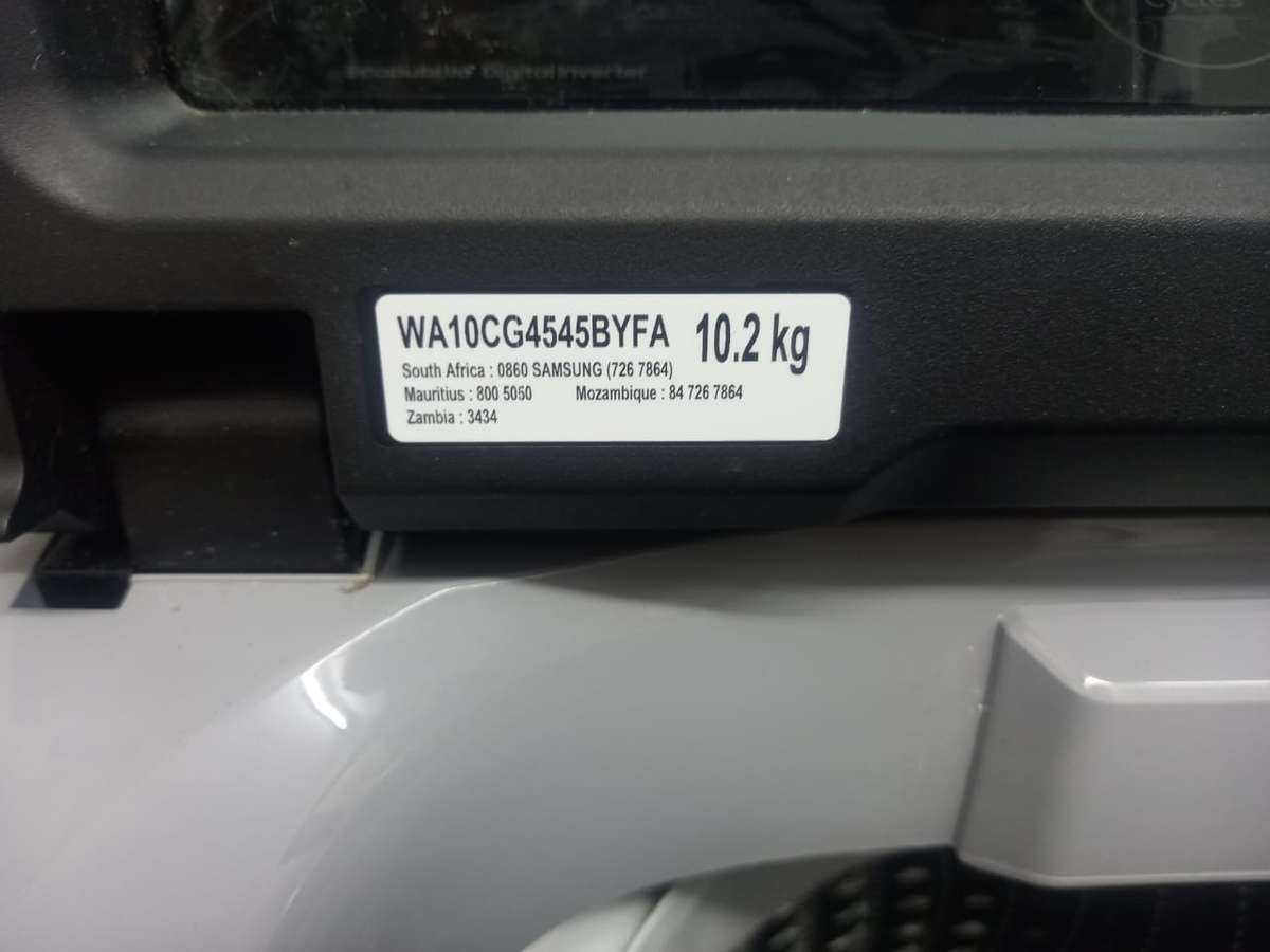 USED SAMSUNG 10Kg Top Loader Washing Machine