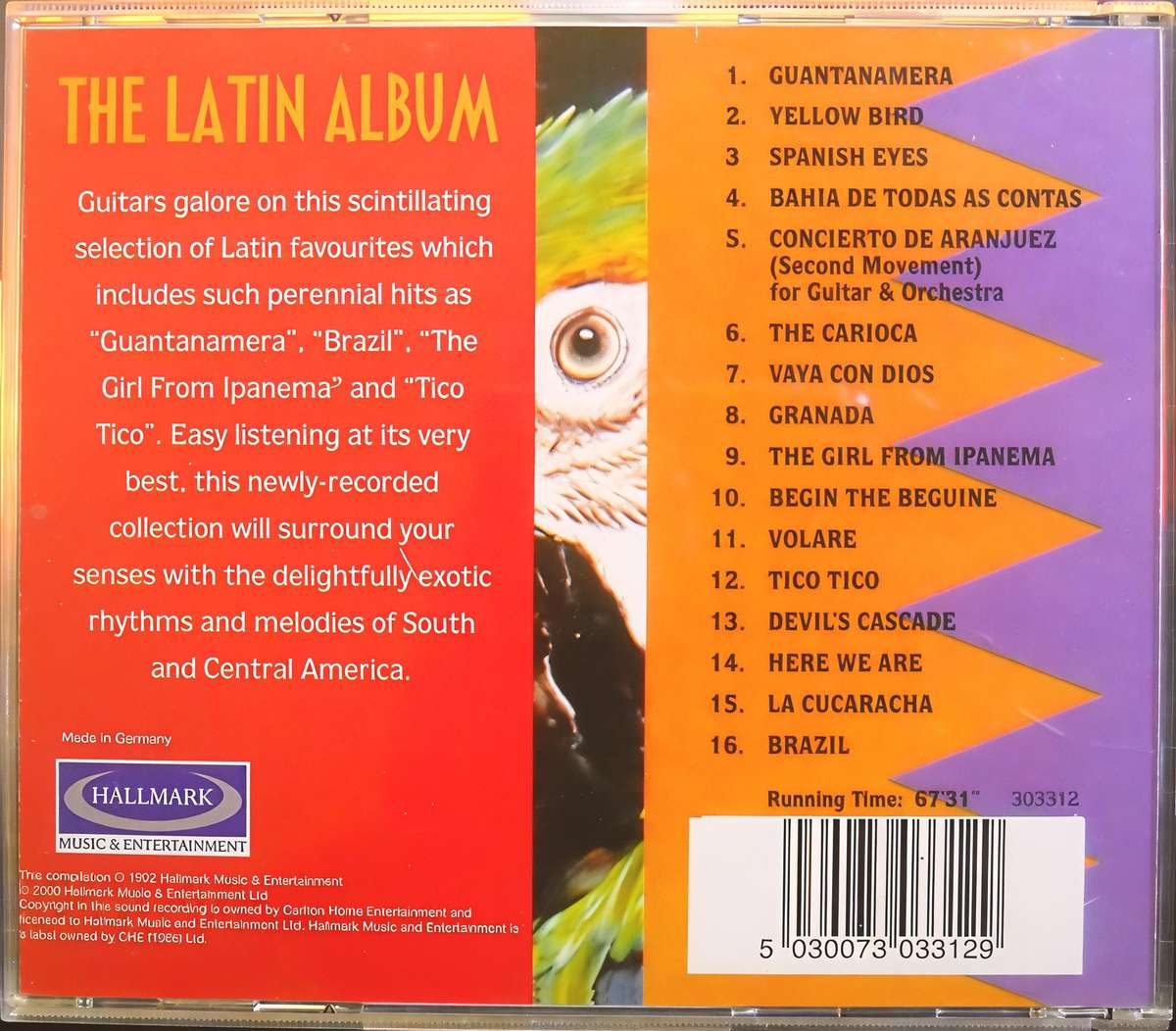 THE LATIN ALBUM guitar favourites CD