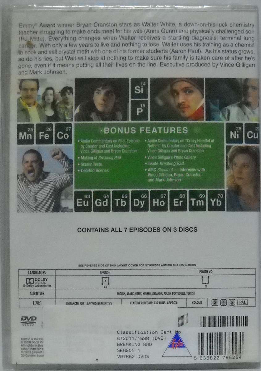 Breaking Bad Season 1 (DVD)