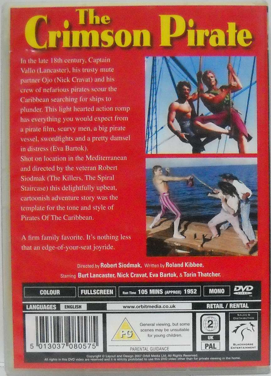 The Crimson Pirate (DVD)