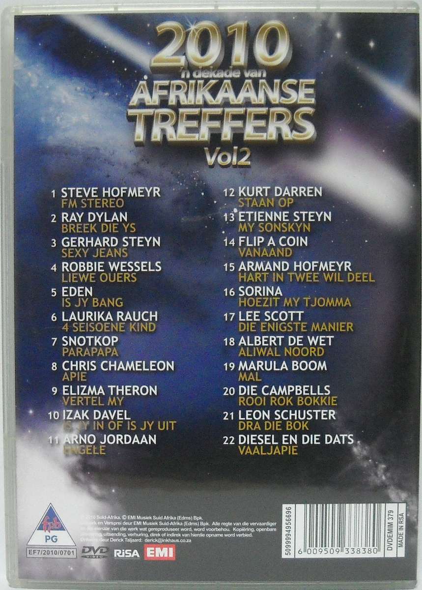2010 'n dekade van Afrikaanse Treffers Vol2 (DVD)