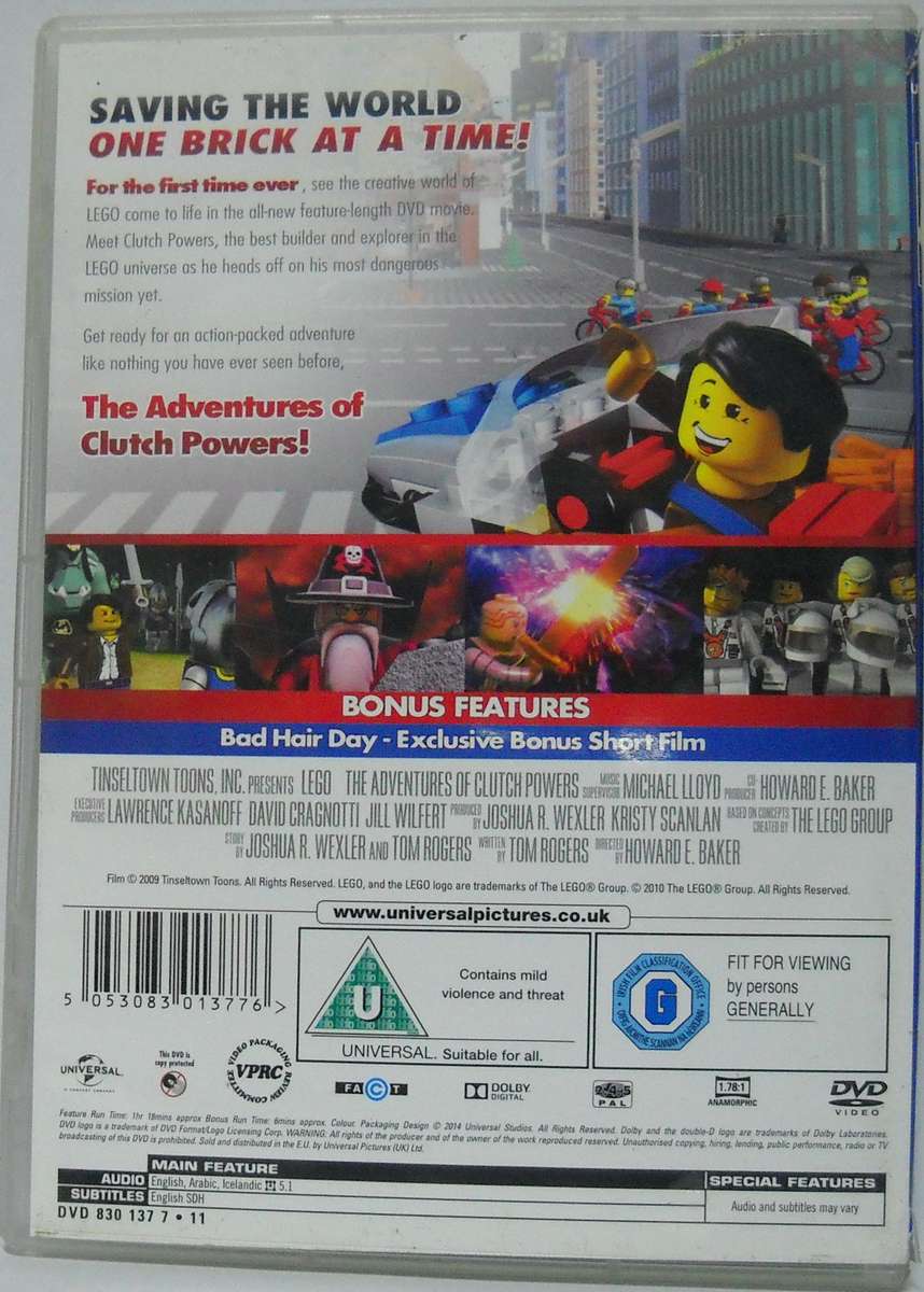 Lego The Adventures of Clutch Powers (DVD)