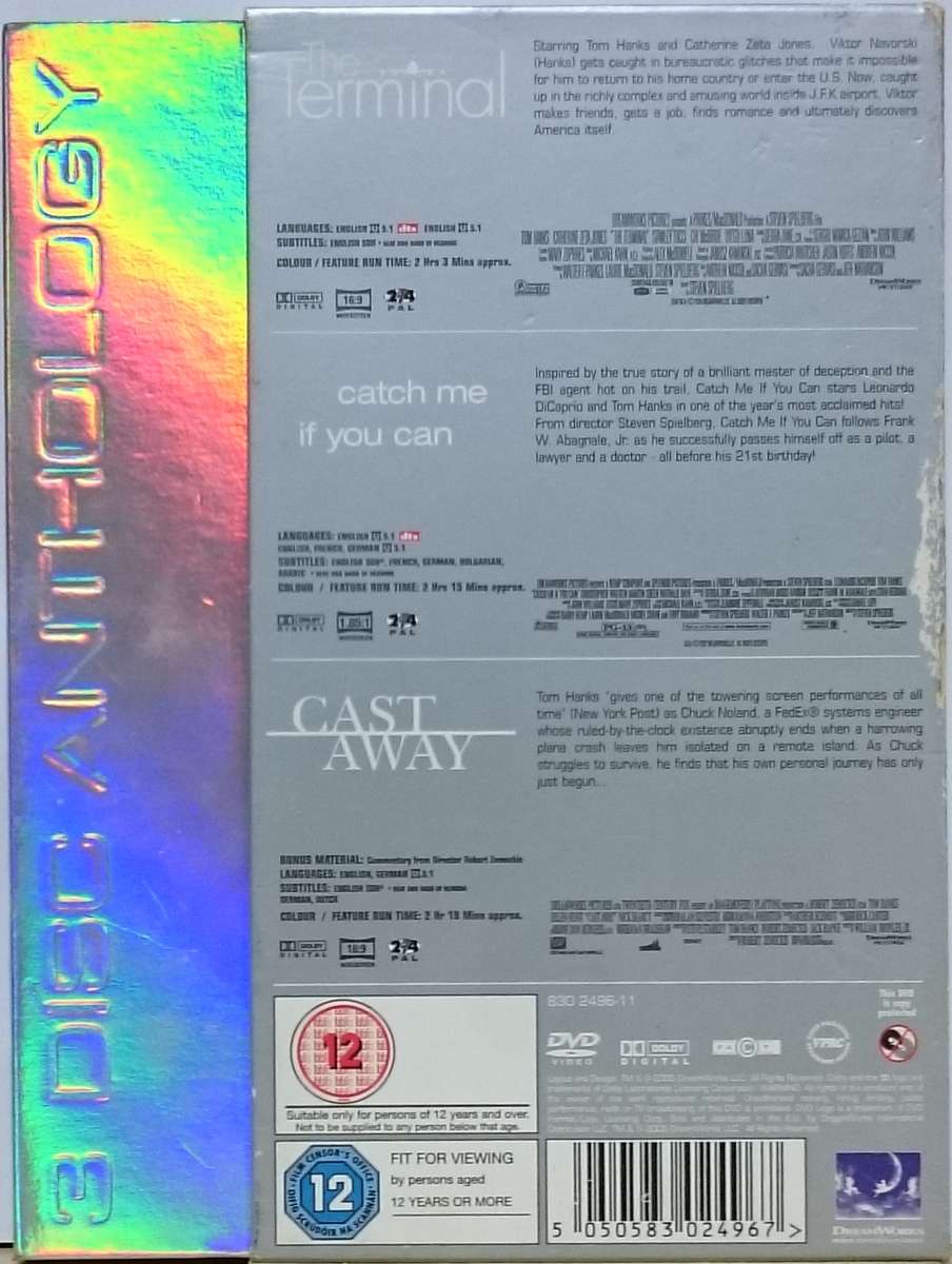 The Terminal + Catch me if you can + Cast away (DVD) 3 Disc Anthology