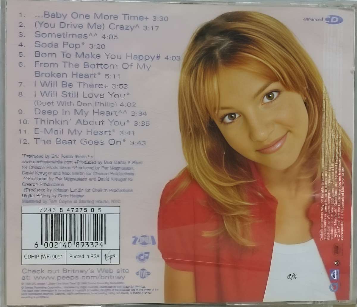 BRITNEY SPEARS ...baby one more time CD