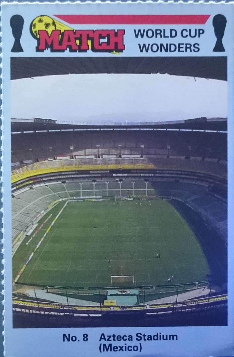 No. 8 Azteca Stadium (Mexico) Match World Cup Wonders Trading Card
