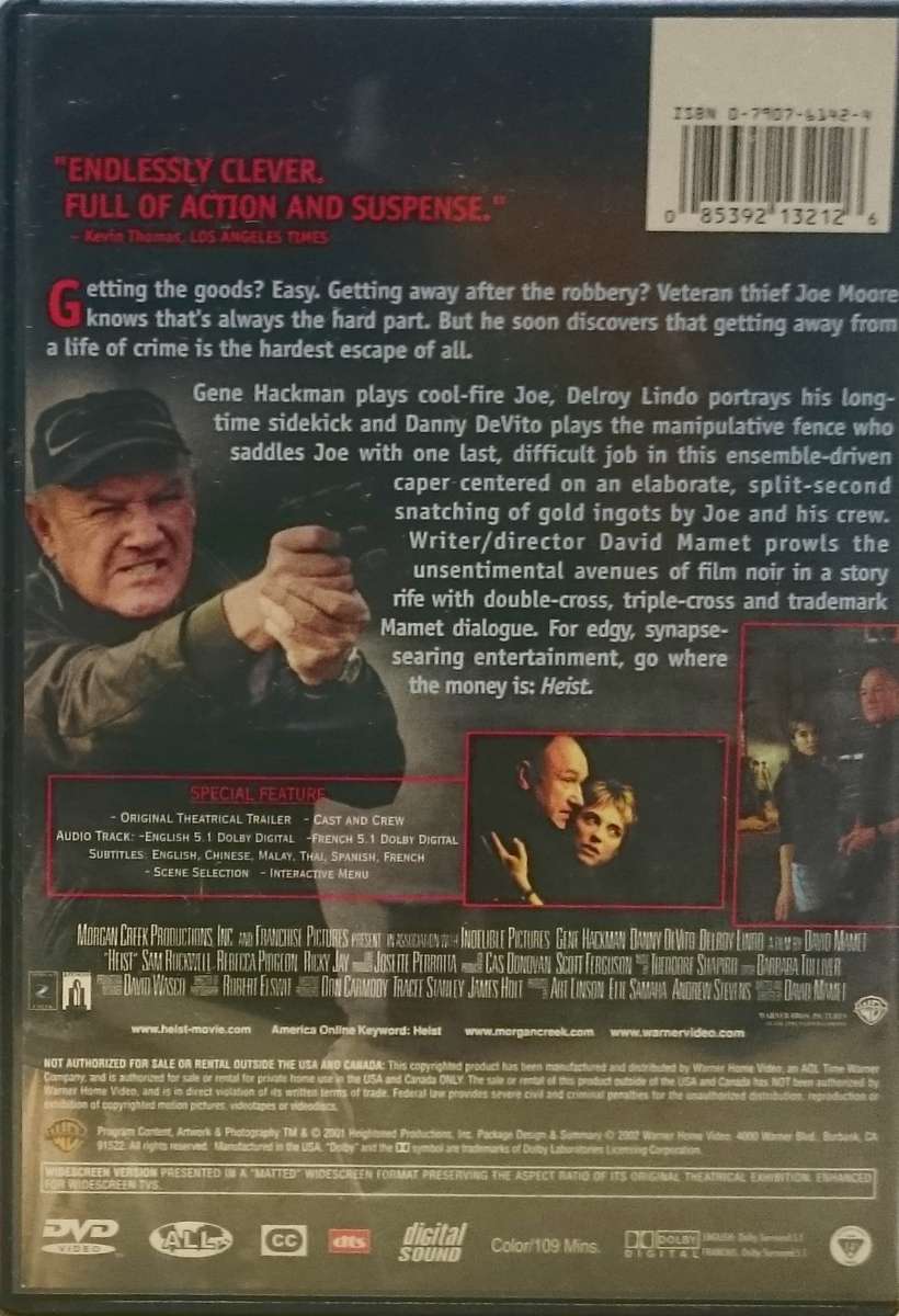 Heist DVD