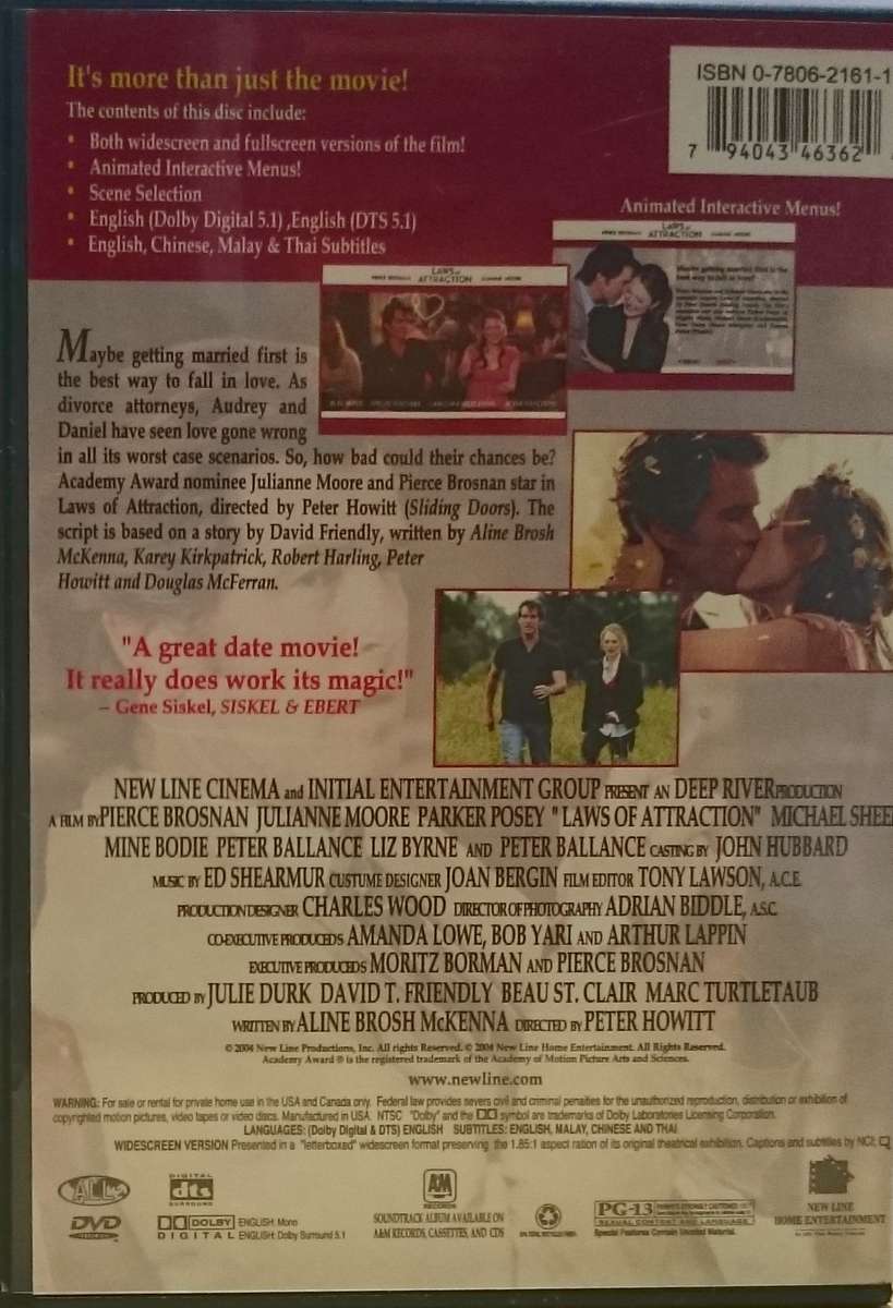 Laws of Attraction DVD