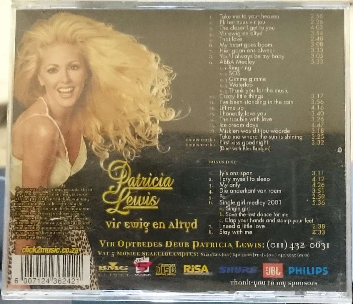Patricia Lewis vir ewig en Altyd 2CD