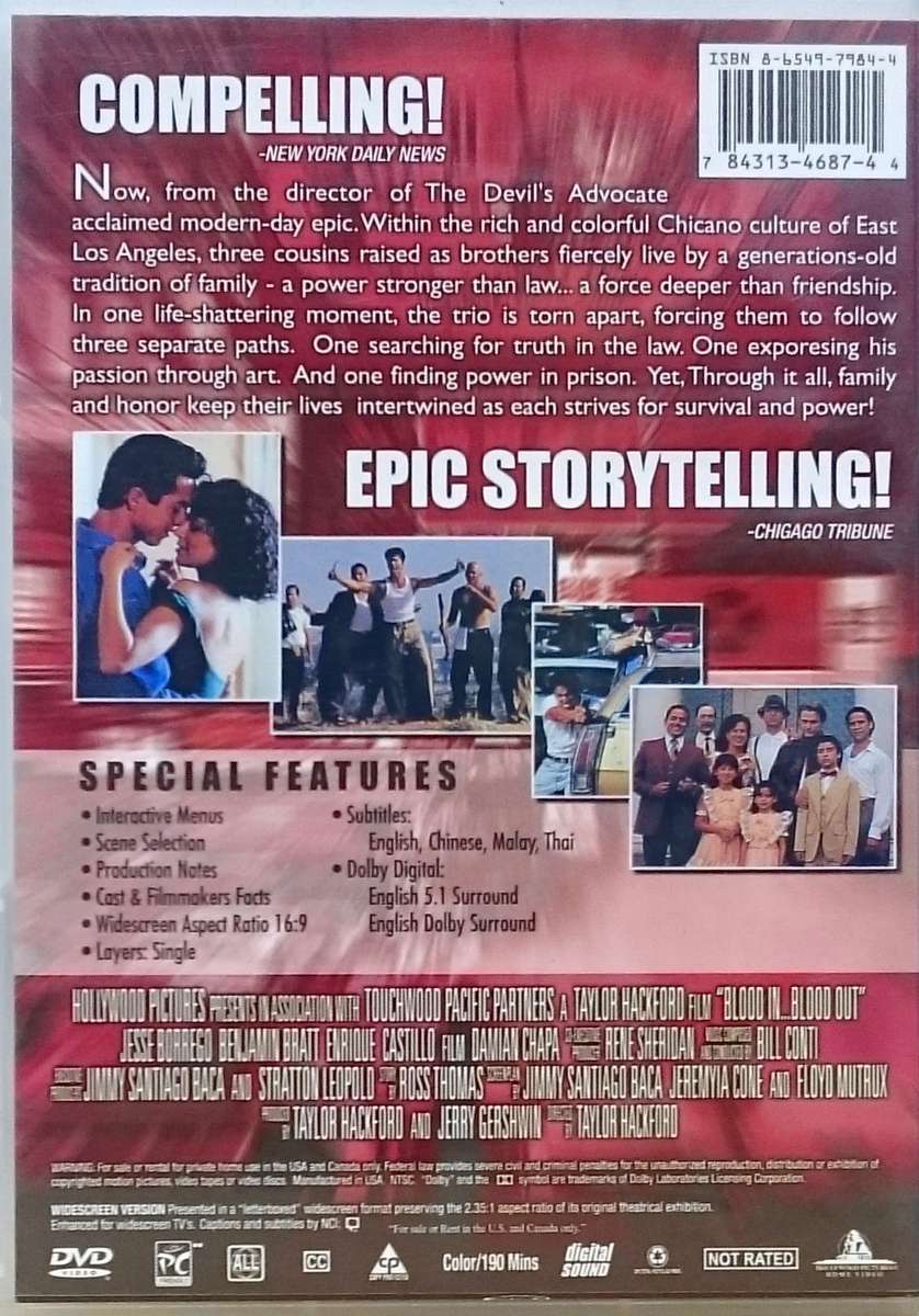 Blood In Blood Out DVD