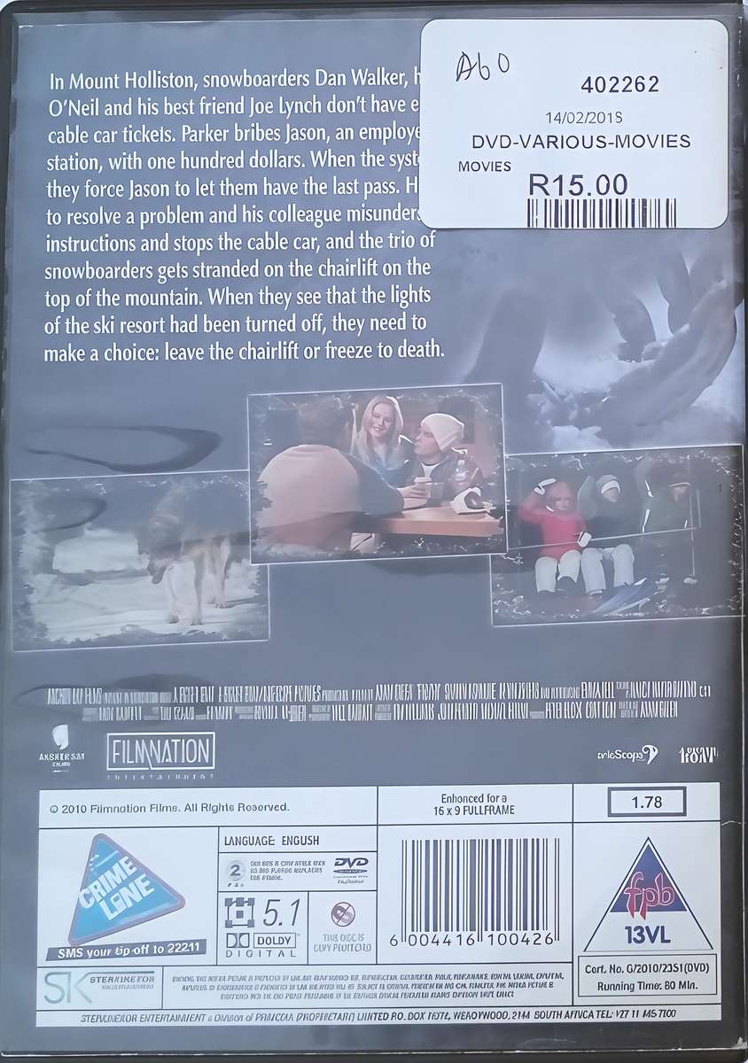 FROZEN Emma Bell DVD