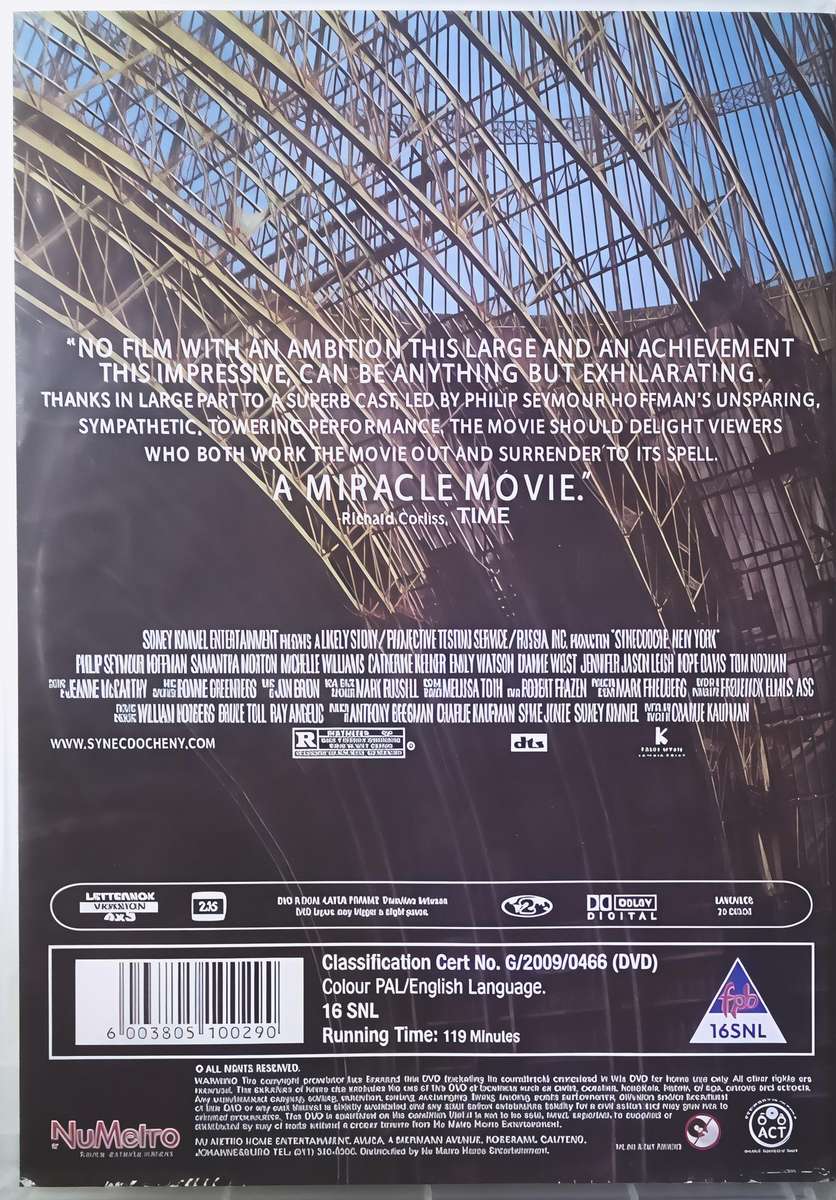 SYNECDOGHE NEW YORK DVD