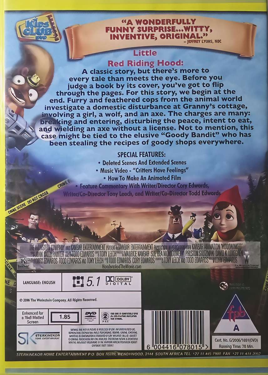 HOODWINKED Jim Belushi|Glenn Close