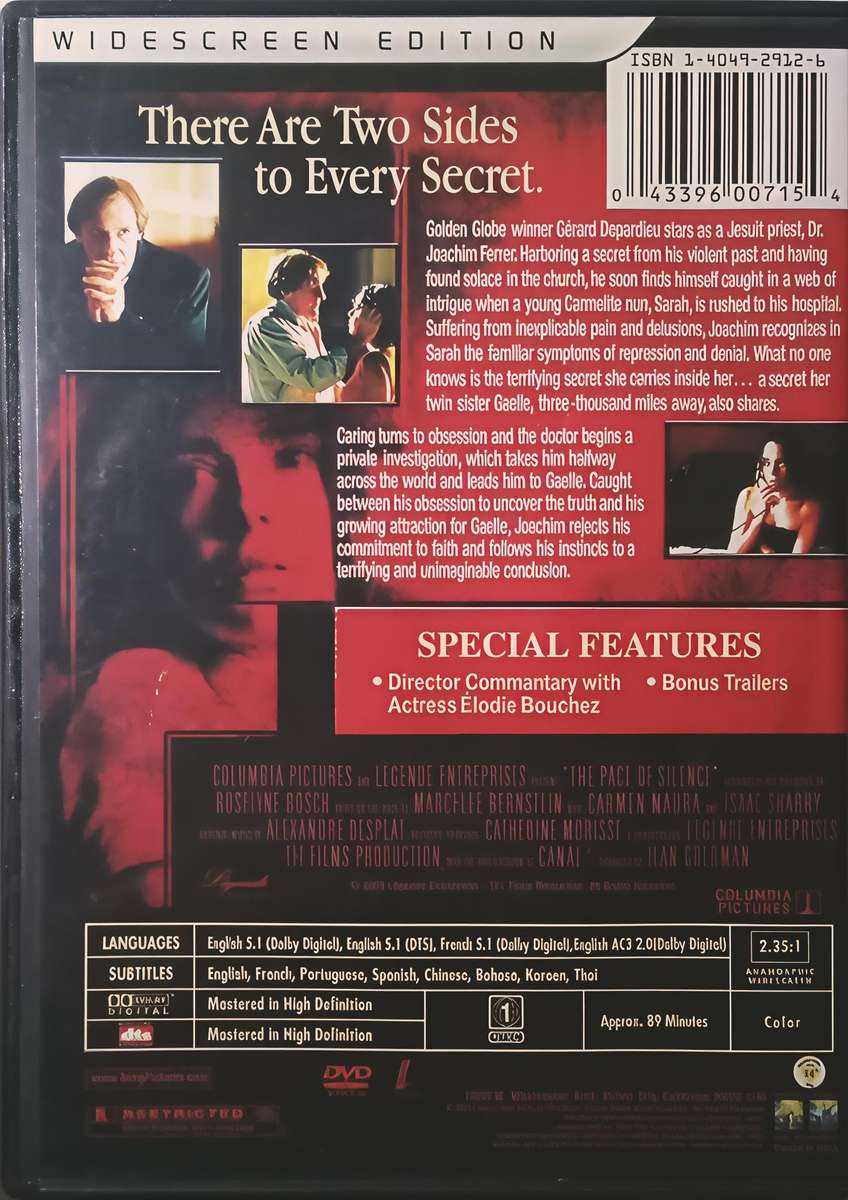 The Pact of SILENCE Gerard Depardieu