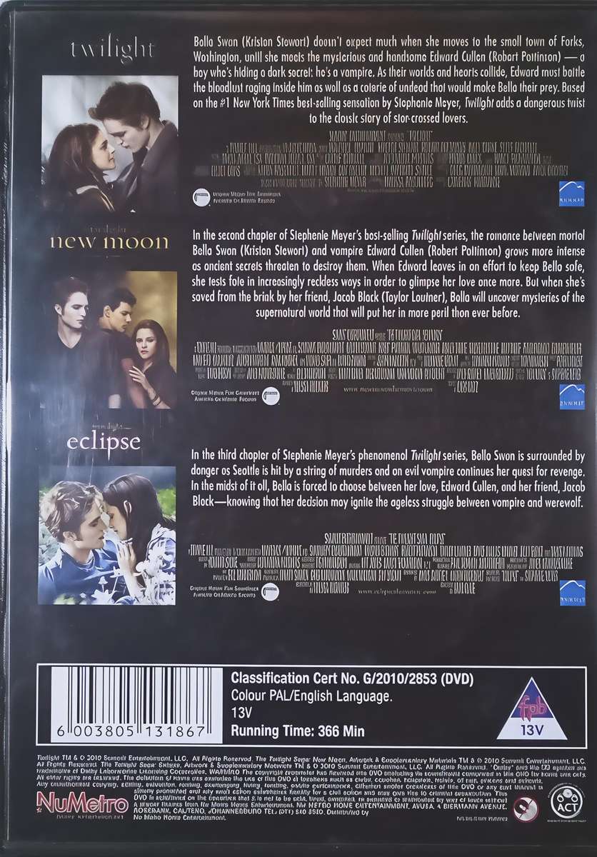 TWILIGHT | NEW MOON | ECLIPSE 3Disc