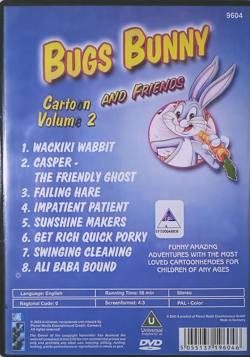 BUGS BUNNY AND FRIENDS Vol. 2 DVD