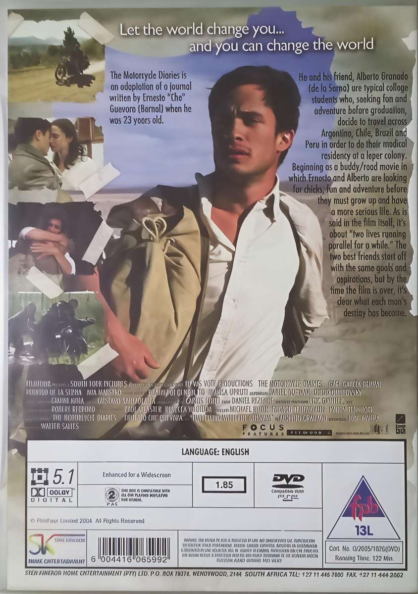 THE MOTORCYCLE DIARIES DVD