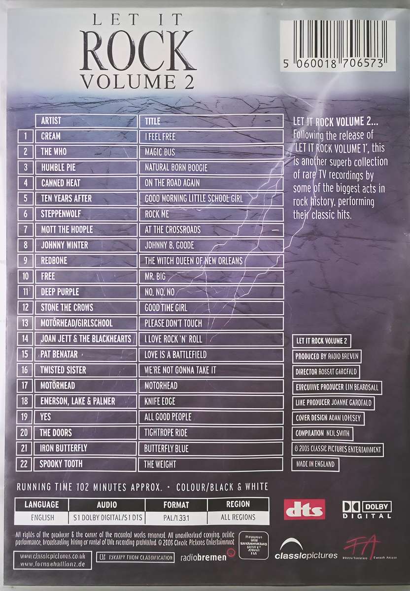 LET IT ROCK Volume 2 DVD