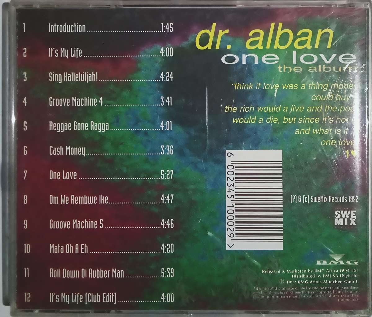 DR. ALBAN One Love the album CD 