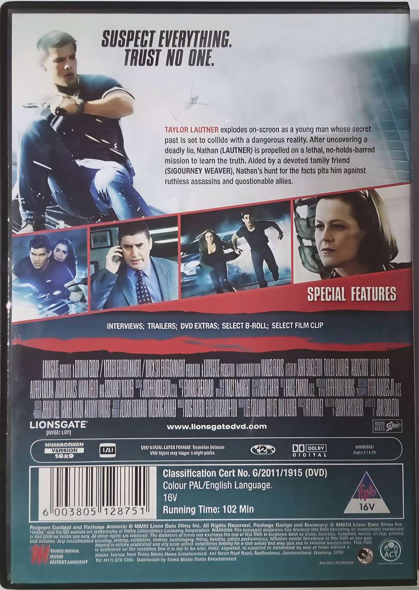 ABDUCTION Taylor Lautner DVD
