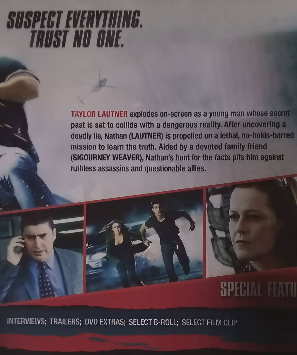 ABDUCTION Taylor Lautner DVD