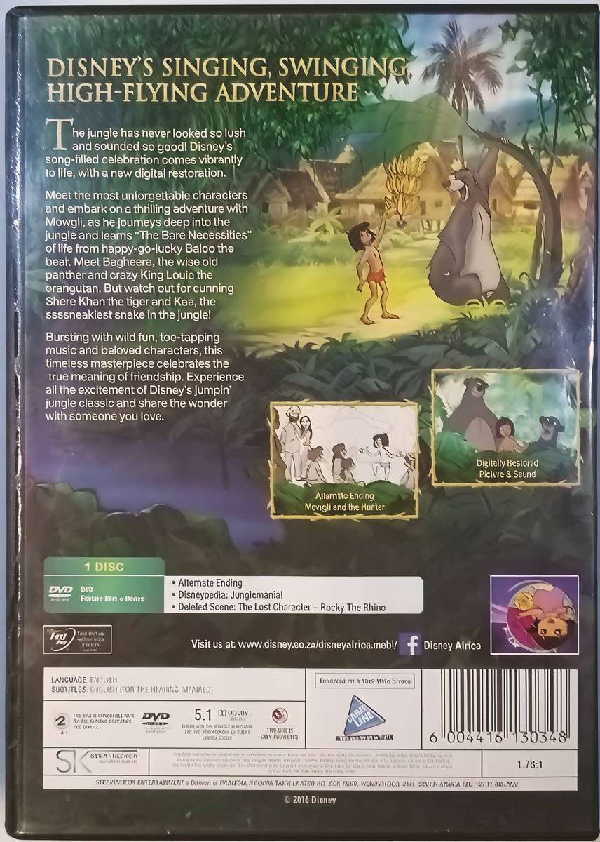 THE JUNGLE BOOK DVD