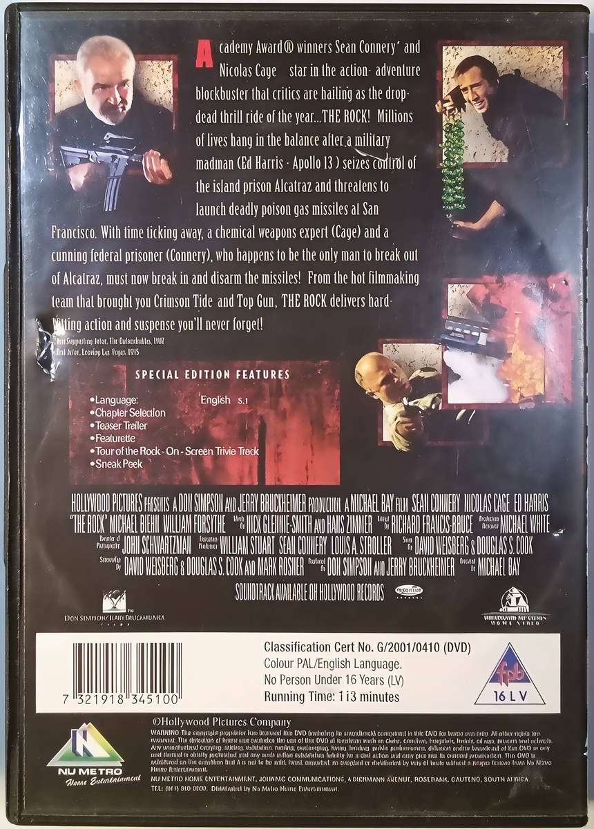 THE ROCK Sean Connery | Nicholas Cage