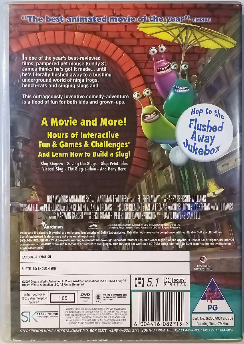 FLUSHED AWAY DVD