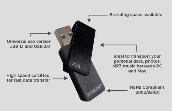 8GB USB FLASH DRIVE