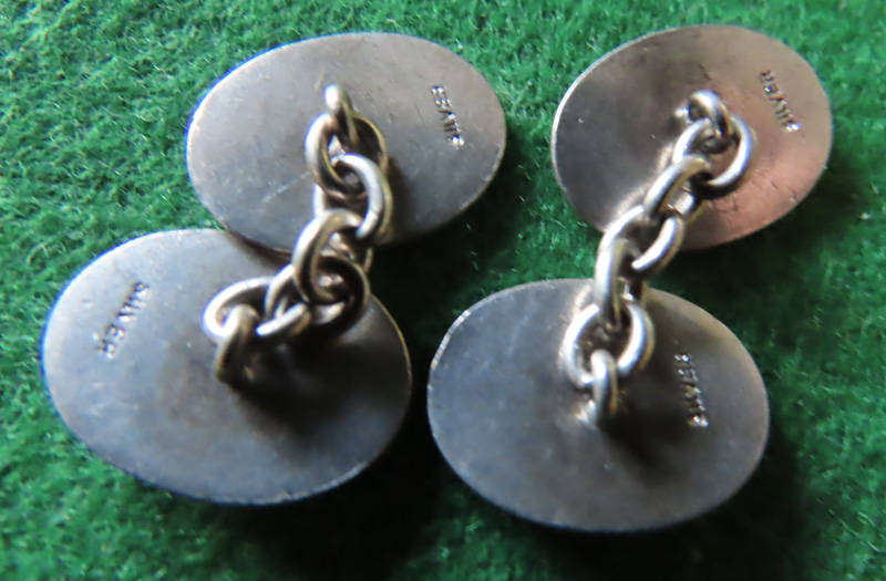Great Britain  - WWII - Pair of Royal Air Force Silver Cuff LInks