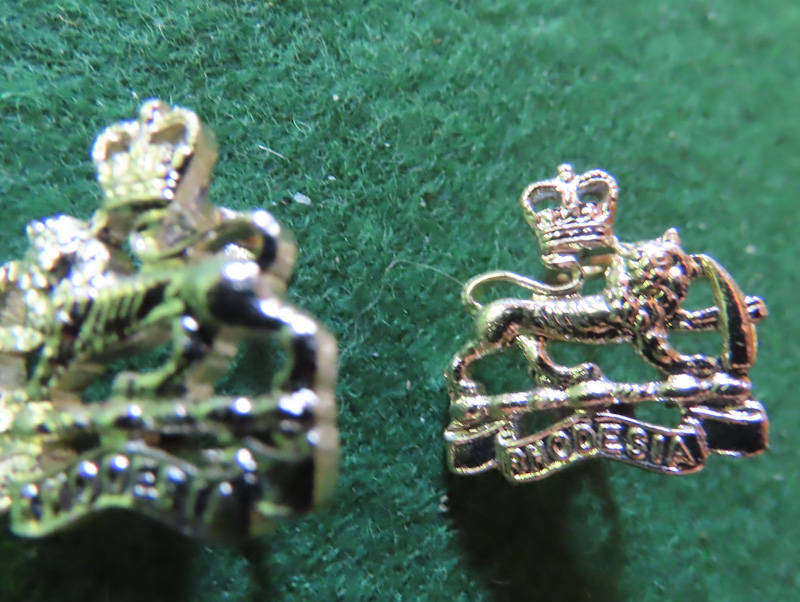 Rhodesia - Pre UDI  Staff Corps Pair of Collar Badges Q/C