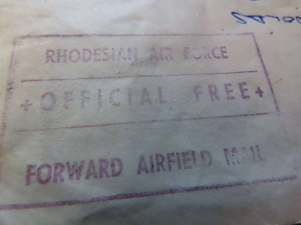 Rhodesia  - Bush War - Envelope Stamped Rhodesian Air Force Forward Airfield Mail
