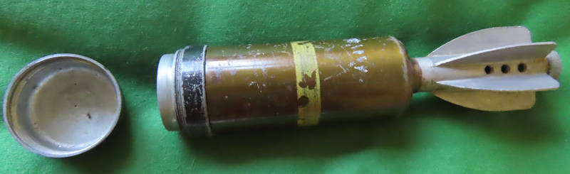 Great Britain - WWII - Used 2 inch Mortar Round