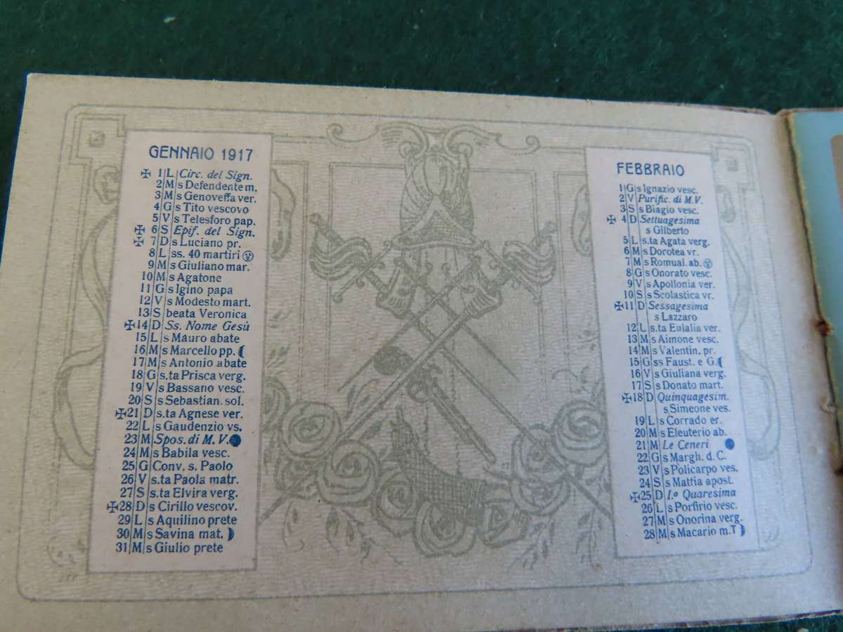 Italy - WWI - 1917 Italian Calendar