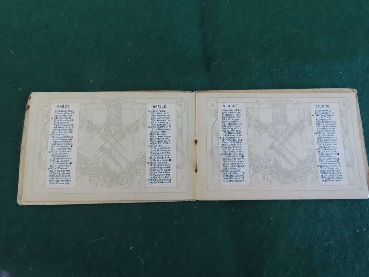 Italy - WWI - 1917 Italian Calendar