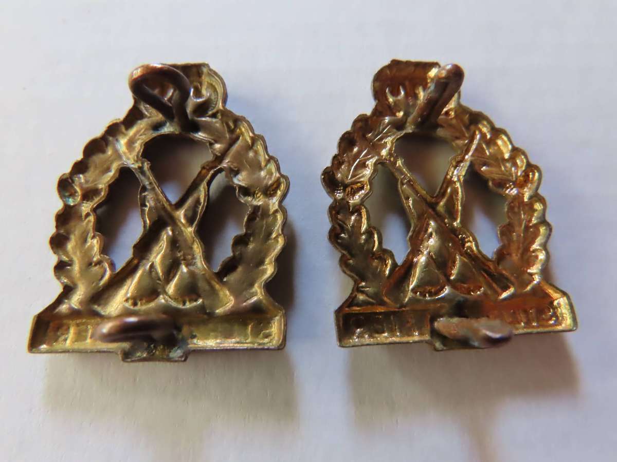South West Africa - Infantry Battalion Pair of Collar Badges