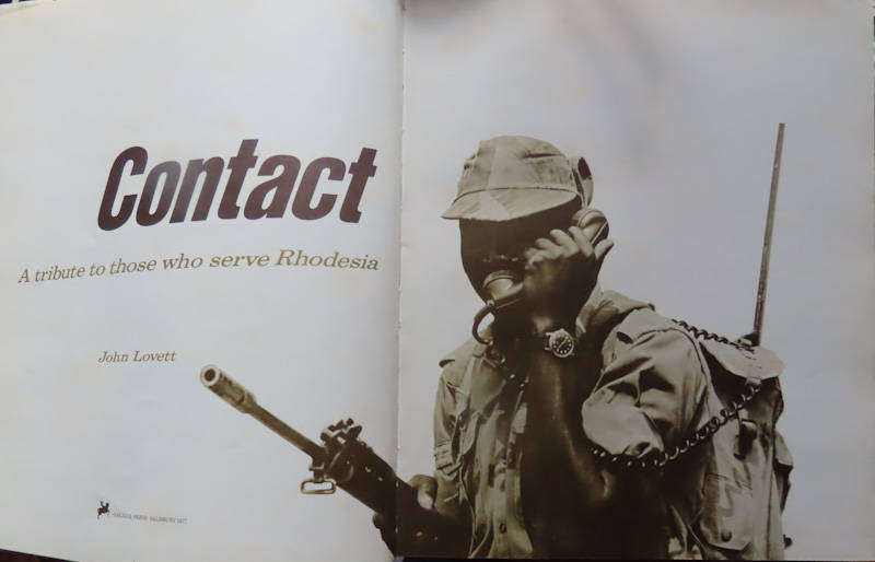 Rhodesia - Contact  Hard Cover Book with Dust Wrapper