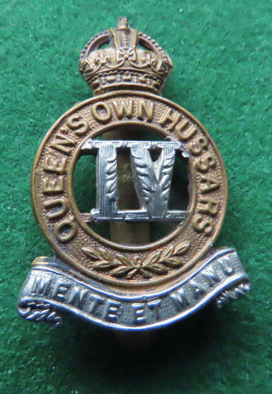Great Britain - 4th Qeens Own Hussars Cap Badge - KC