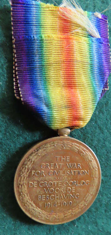 South Africa - WWI - Victory Medal - Pte C. Davison -2nd S.A.R.