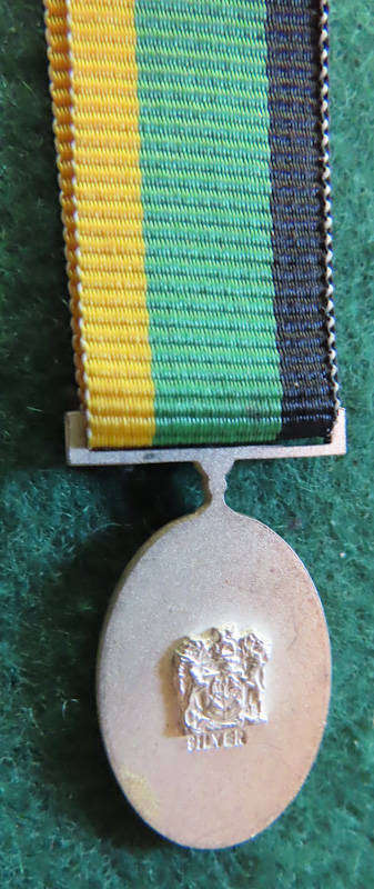 South Africa - Miniature - SANDF - Long Service MK Silver Medal