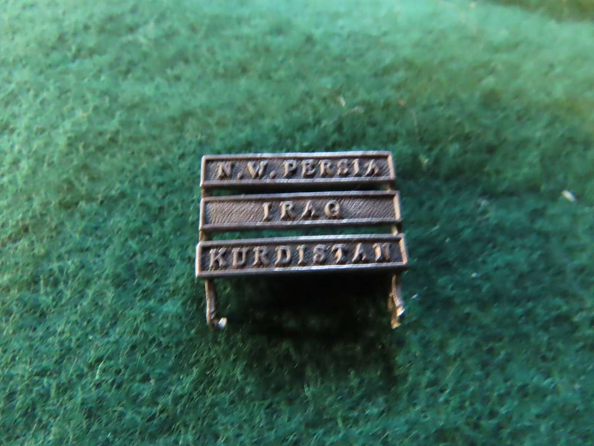 Commonwealth - Miniature - Clasp -N.W. Persia / Iraq / Kurdistan
