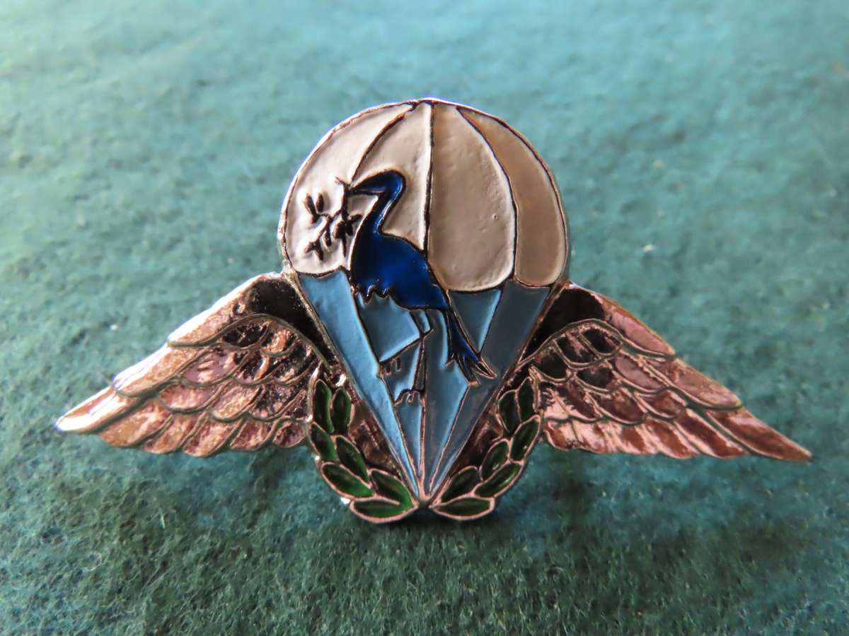 Homelands -Ciskei - Border War - Parachute Battalion Chromed for NCO's Beret Badge