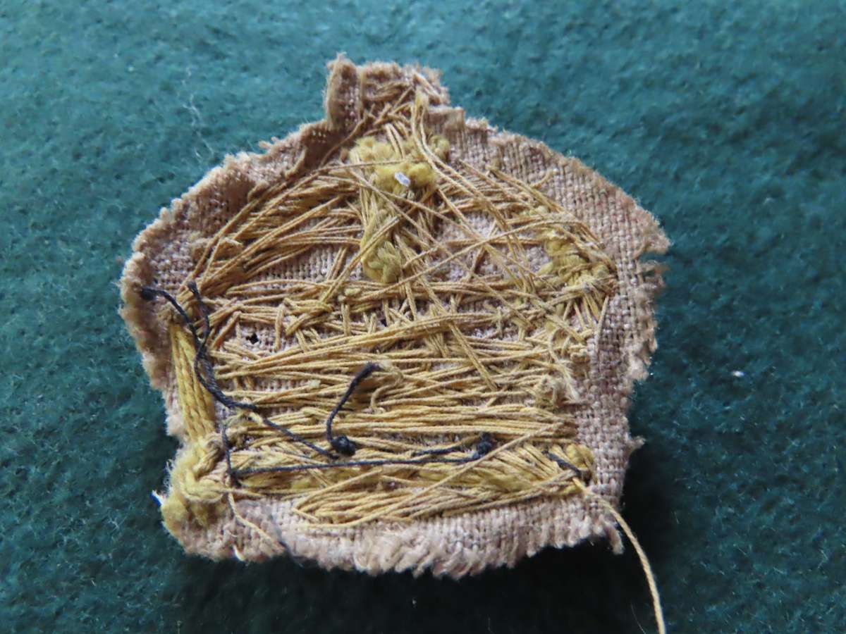 Rhodesia  - WWII - B.S.A.P. - First Sergeant and Sergeant Major Crown  - Large Cloth Badge